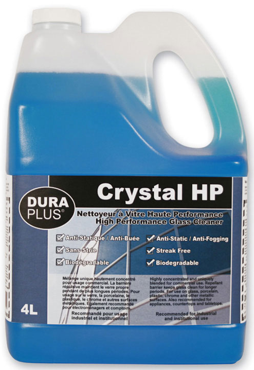 4L Dura Plus® Crystal HP™ High Performance Glass Cleaner, RTU